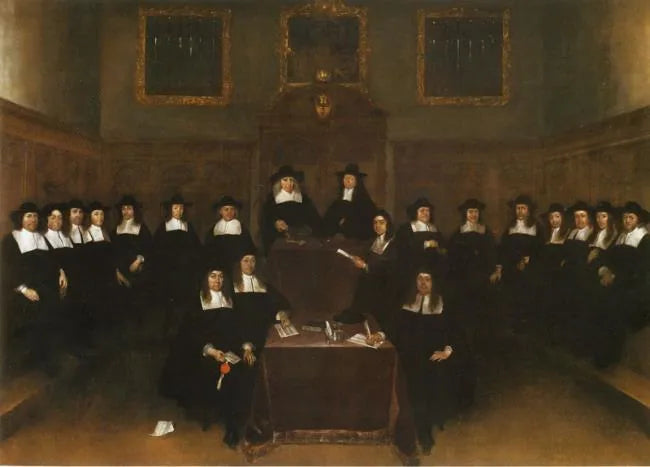 Portrait des magistrats de Deventer - Gerard ter Borch image 1 tableau peint à l’huile sur toile