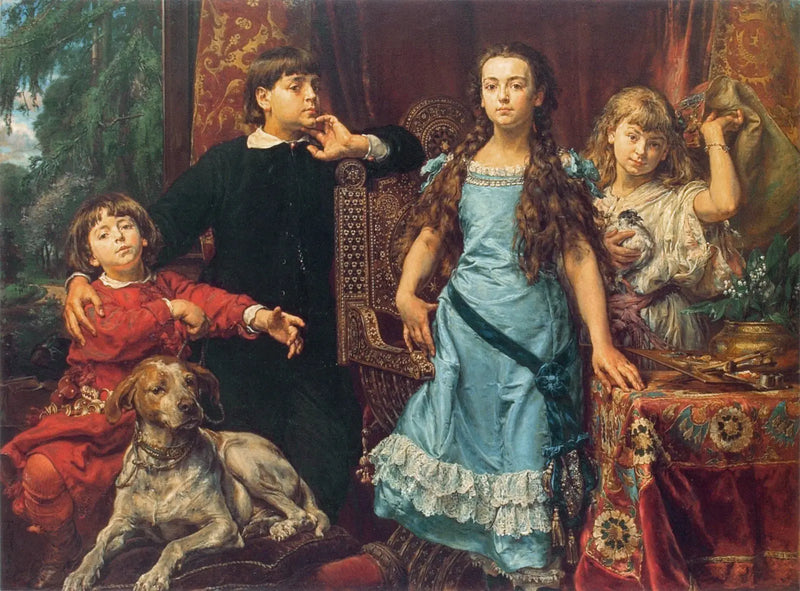 Ritratto dei quattro figli dell'artista - Jan Matejko