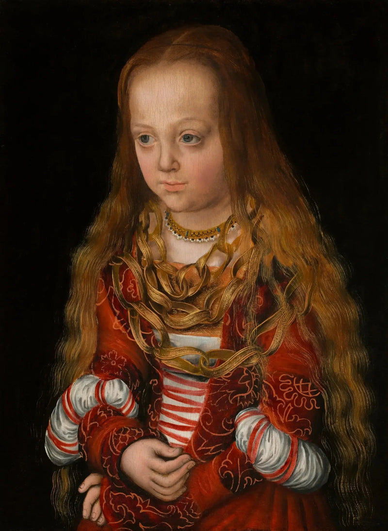 Ritratto di una principessa di Saxe al pranzo - Lucas Cranach il Vecchio