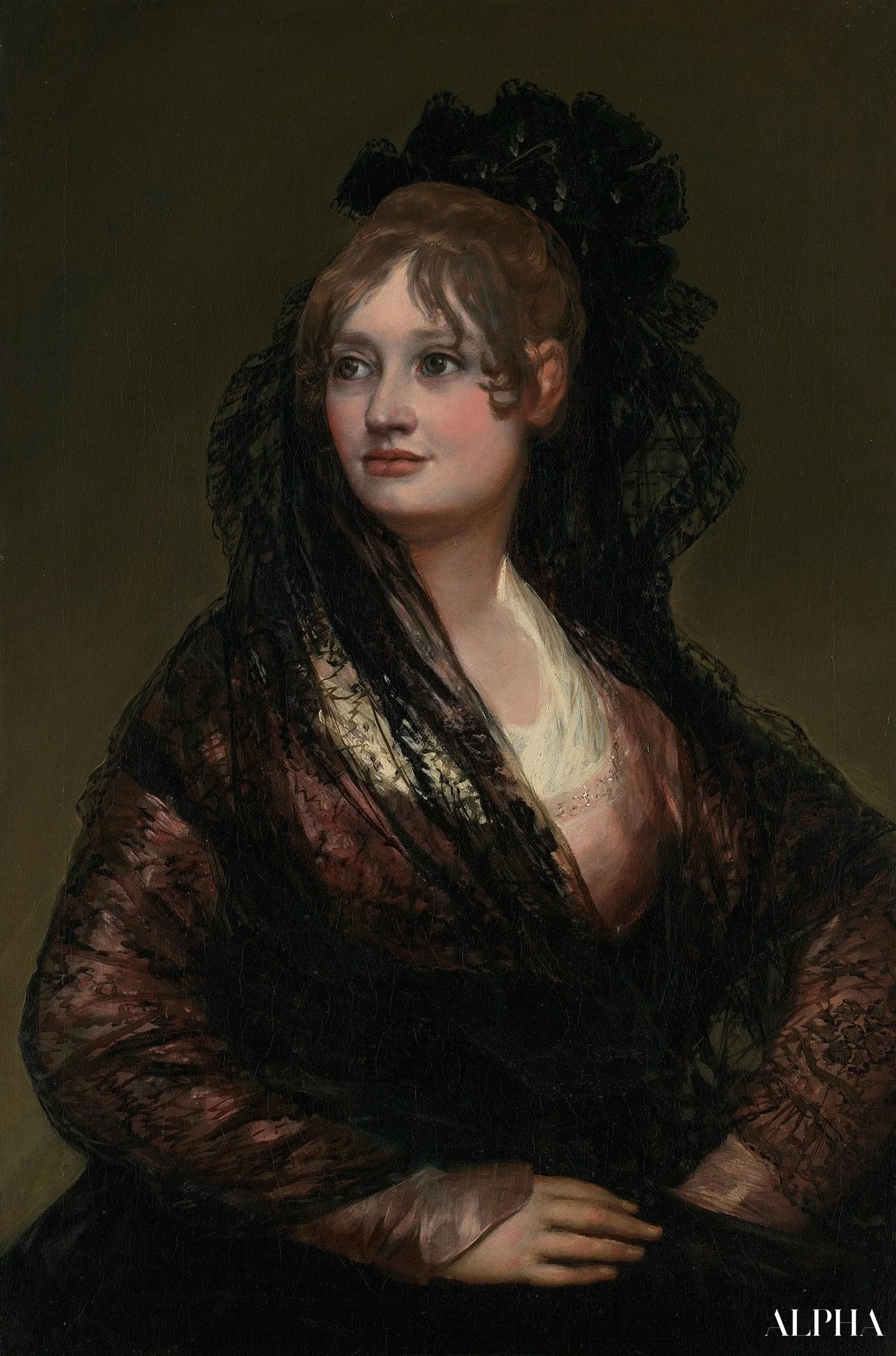 Reproduction du tableau « Portrait d'Isabelle Porcel - Francisco de Goya » par Alpha Reproduction en peinture à l’huile