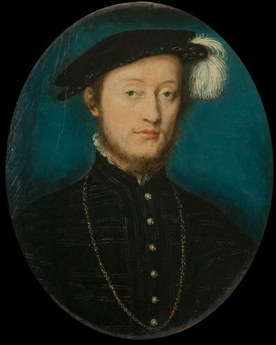 Portrait dit de Charles de Cossé, comte de Brissac - Corneille de Lyon image 1 reproduction artisanale de tableau
