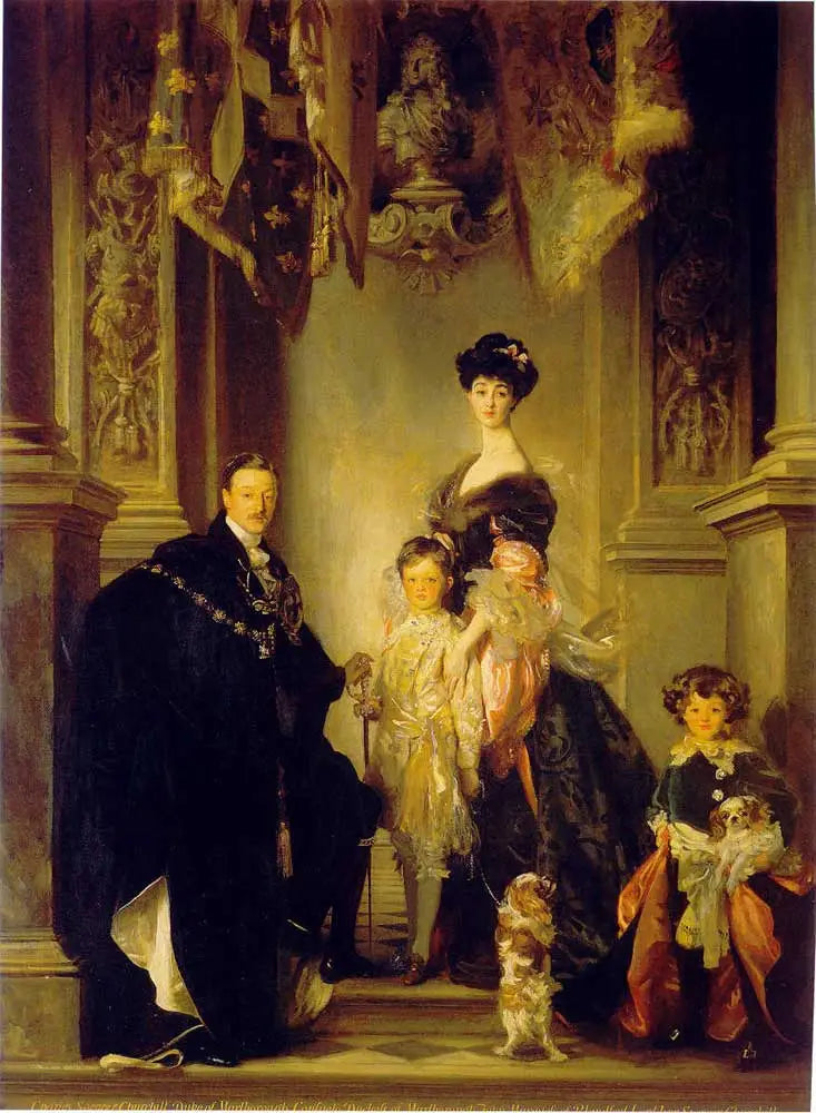 Ritratto del 9° duca di Marlborough con la sua famiglia - John Singer Sargent