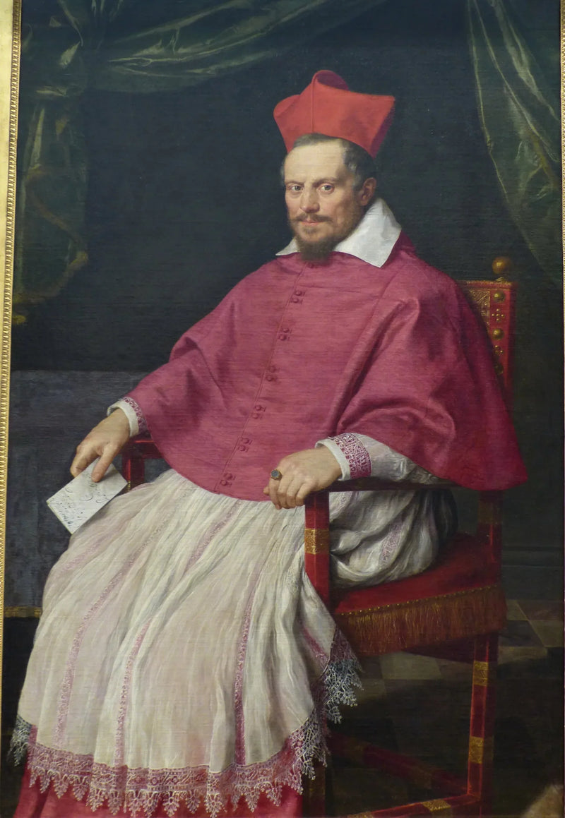Ritratto del cardinale Jean de Bonsy (1554-1621), vescovo di Béziers dal 1598 al 1611. - Domenichino