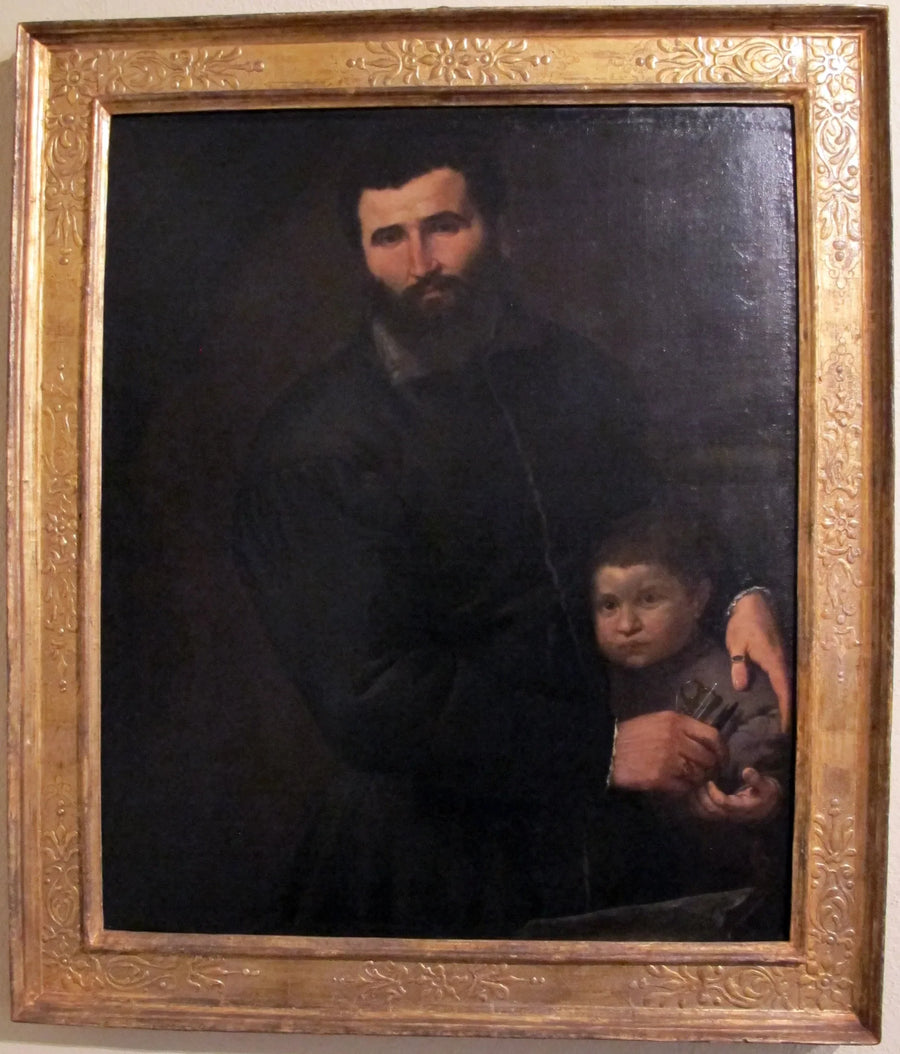 Ritratto del chirurgo Gian Giacomo Bonamigo con suo figlio Giovanni Antonio - Lorenzo Lotto