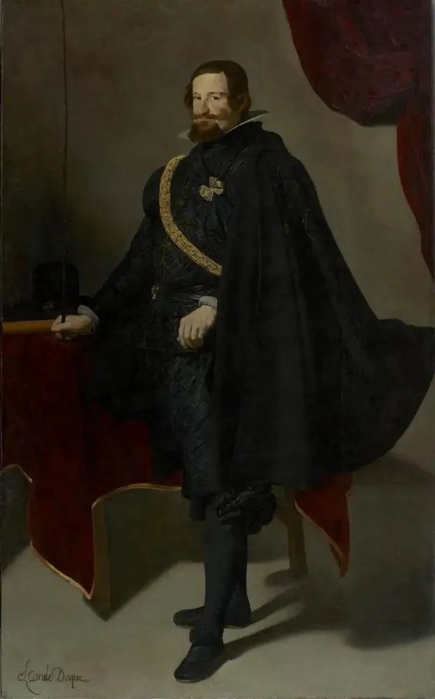 Portrait du comte-duc d'Olivares - Diego Velázquez image 1 copie de tableau peinte à la main