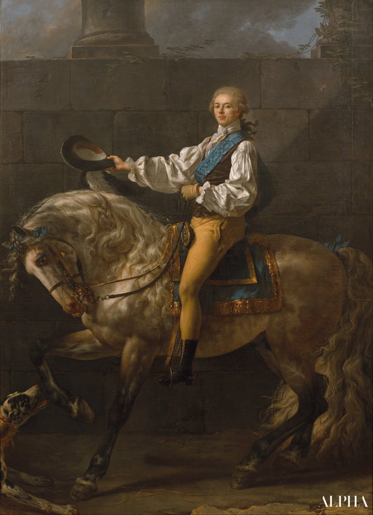 Ritratto del conte Stanislas Potocki - Jacques-Louis David - Riproduzioni di quadri e dipinti di alta gamma