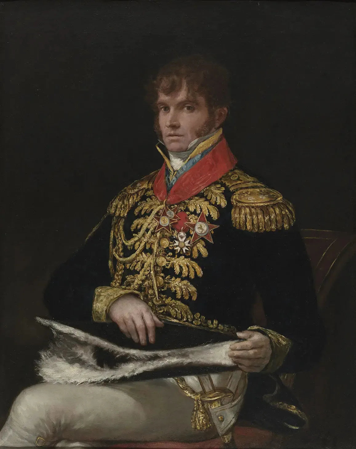 Portrait du général Nicolas Philippe Guye - Francisco de Goya image 1 copie peinte à la main à l’huile
