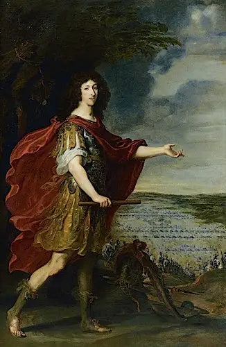 Ritratto del Grand Condé davanti al campo di battaglia di Rocroi (19 maggio 1643) - Juste d'Egmont