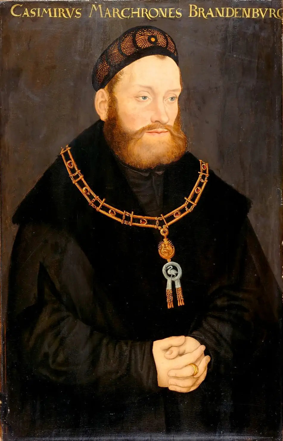 Portrait du margrave Kasimir de Brandebourg-Kulmbach - Lucas Cranach the Elder image 1 reproduction artisanale de tableau