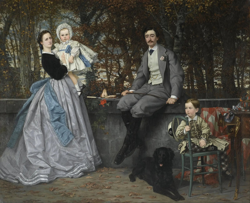 Ritratto del marchese e della marchesa di Miramon e dei loro figli - James Tissot
