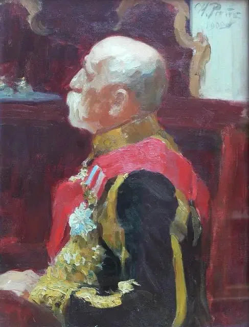 Ritratto del membro del Consiglio di Stato, il conte Alexandre Alexeïevitch Bobrinsky. - Ilya Repin
