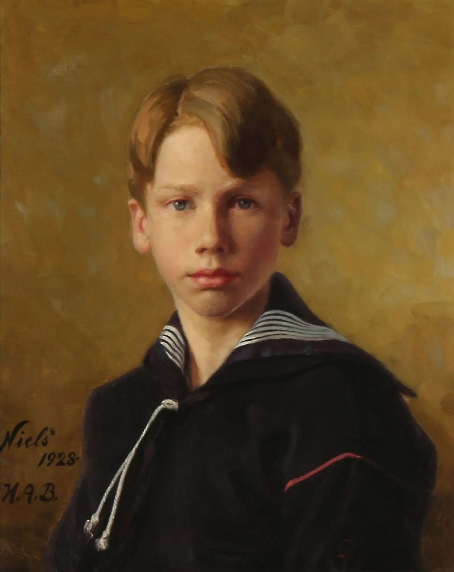 Portrait du neveu de l’artiste Nils - H. A. Brendekilde - Alpha Reproduction