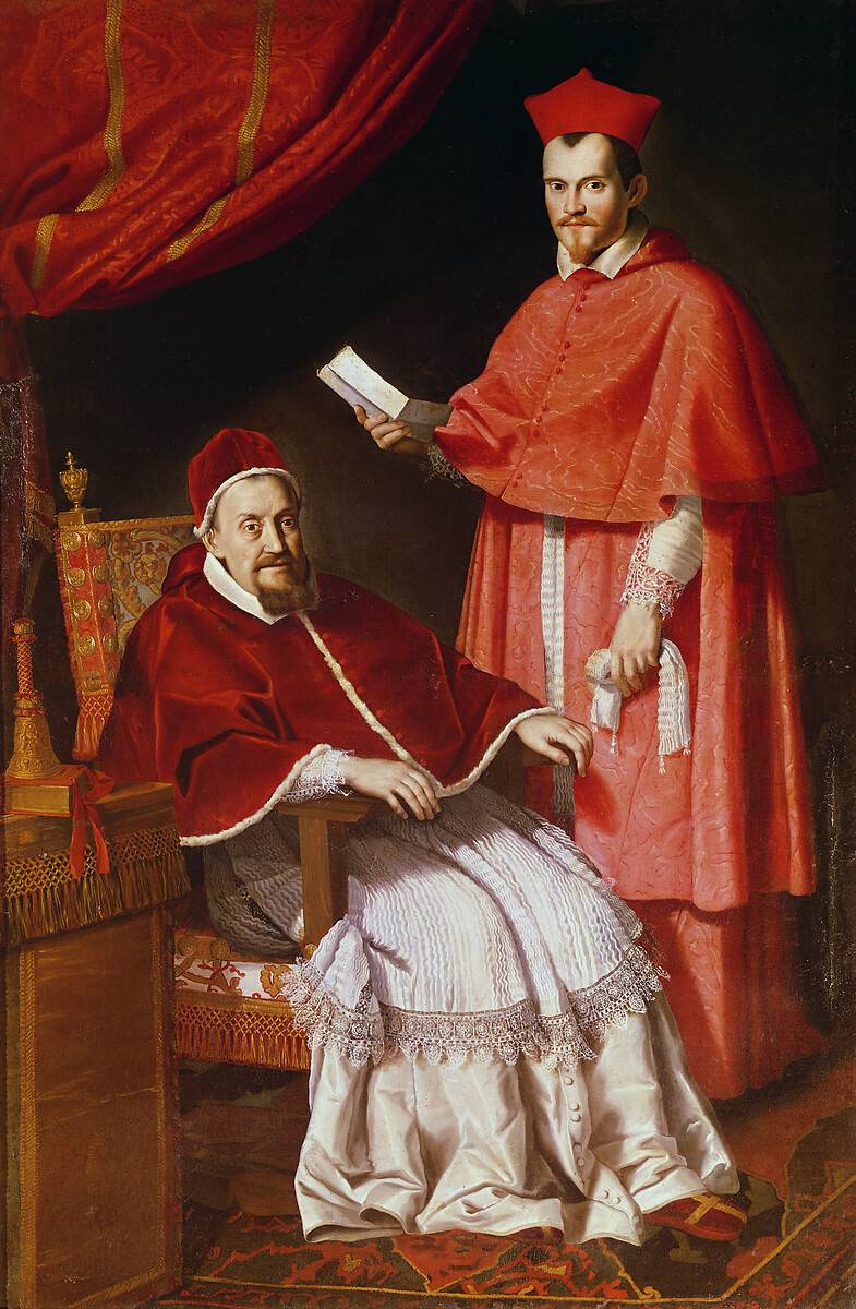 Ritratto del papa Gregorio XV e del cardinale Ludovico Ludovisi - Domenichino