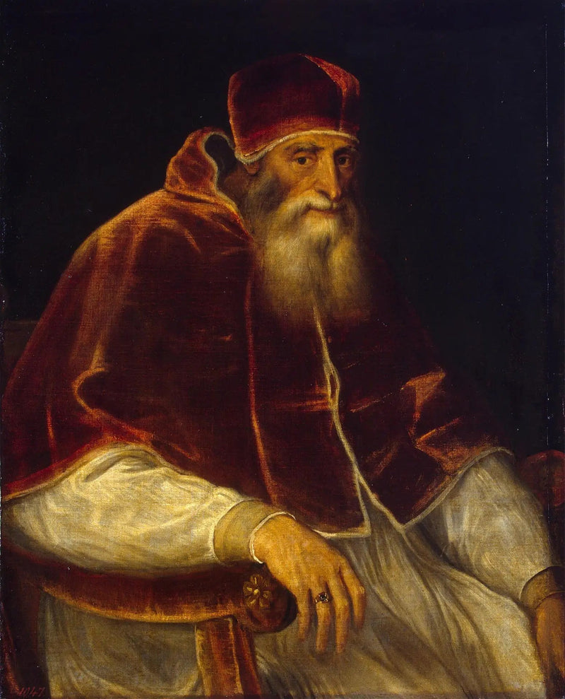 Ritratto del papa Paolo III - Tiziano