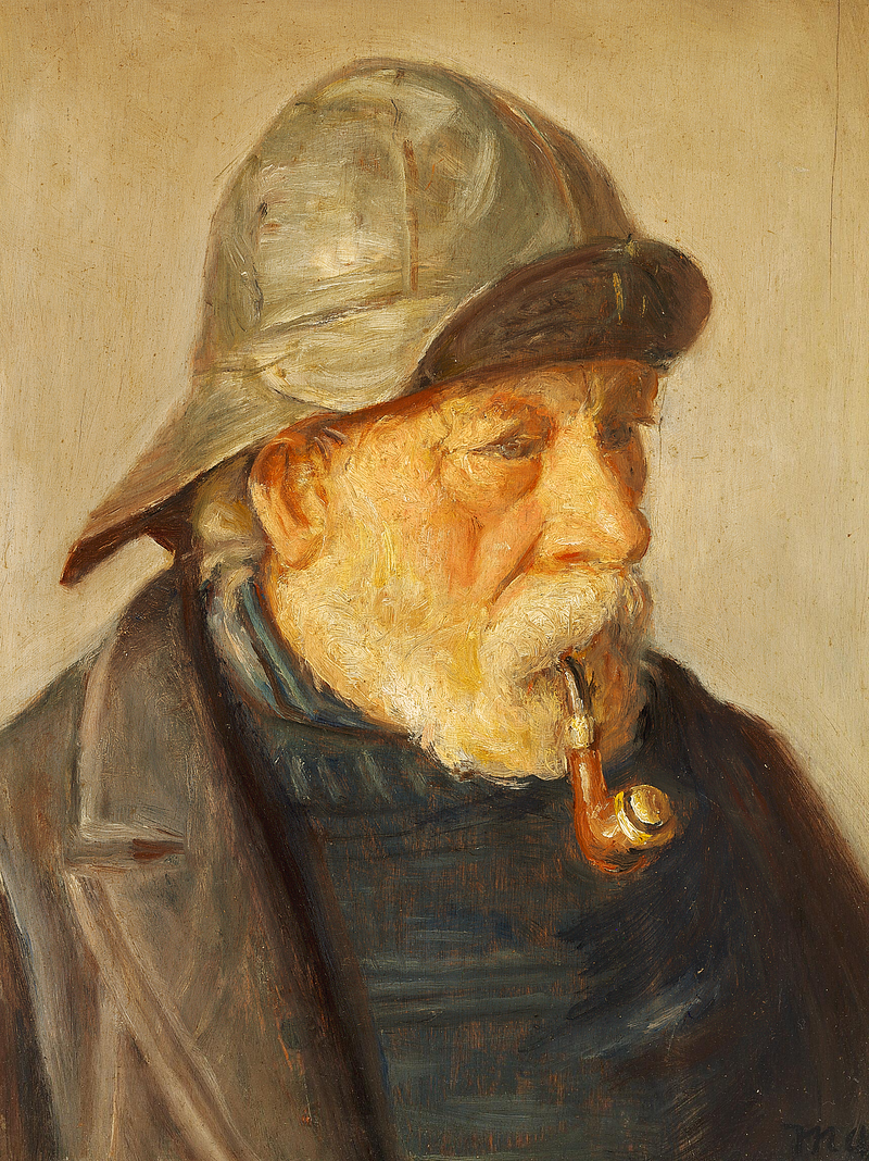 Ritratto del pescatore di Skagen Lars Sorig. -Michael Peter Ancher