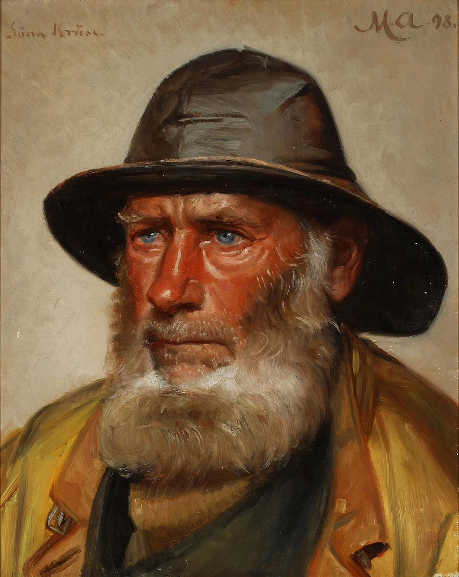Ritratto del pescatore e soccorritore di Skagen, Seren Kruse. -Michael Peter Ancher