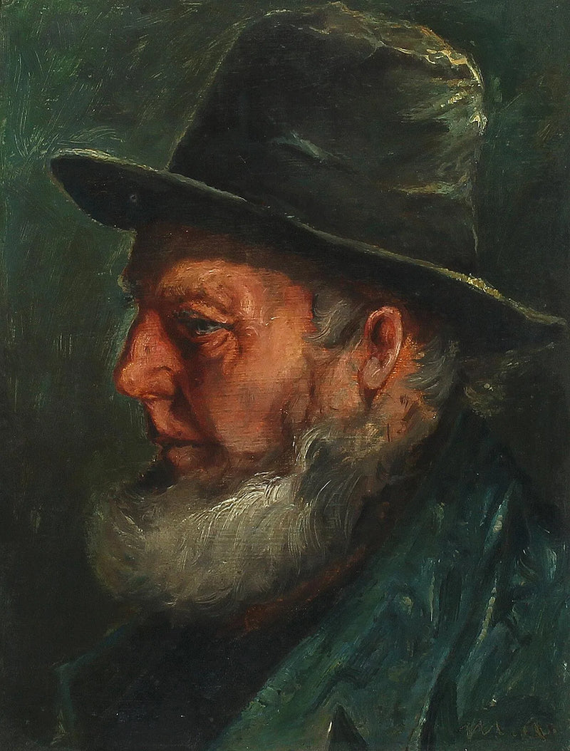 Ritratto del pescatore Ole Svendsen di Skagen. -Michael Peter Ancher