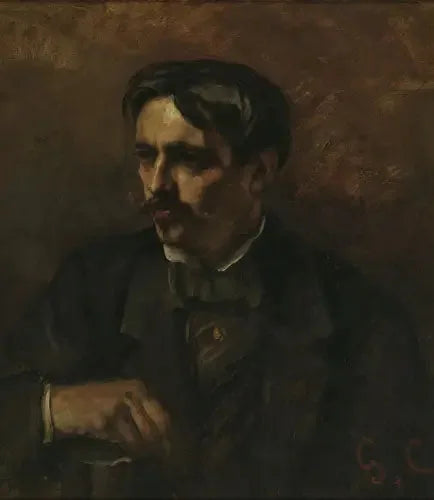 Ritratto del pittore Alfred Stevens - Gustave Courbet