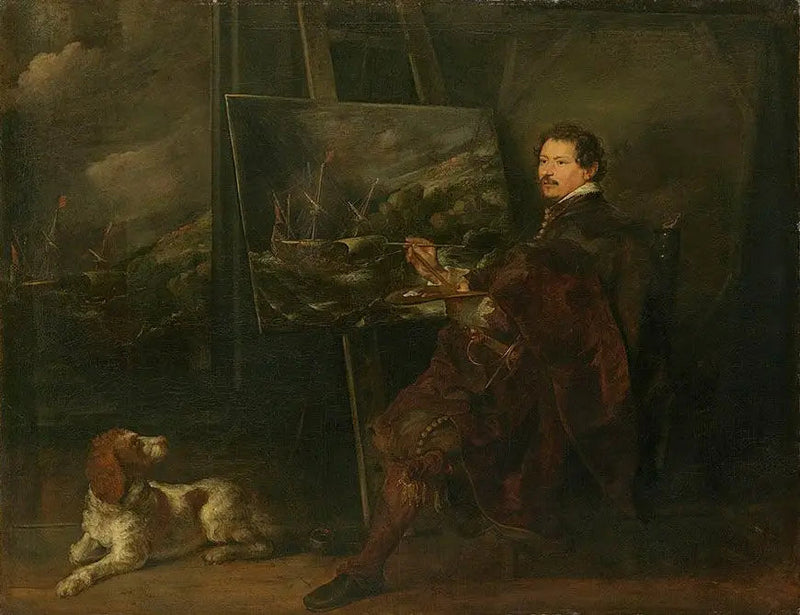 Ritratto del pittore Andries van Eertvelt - Antoine van Dyck