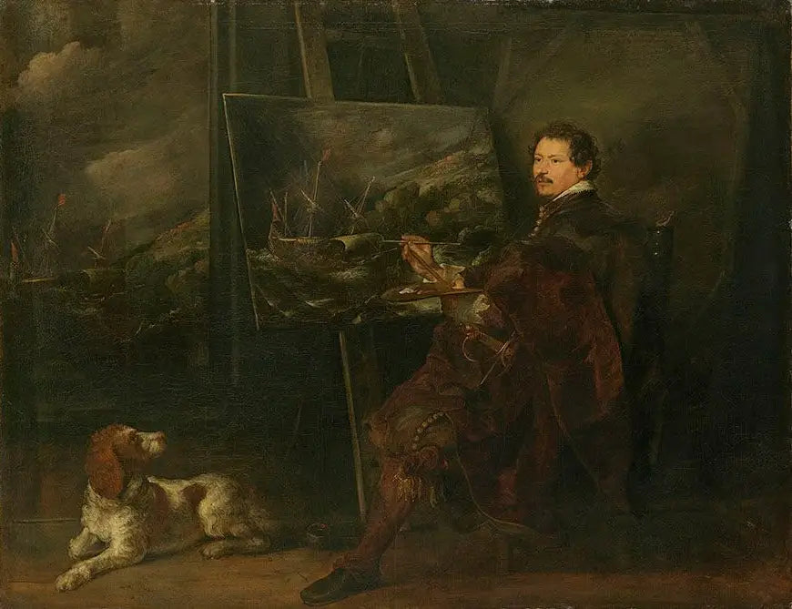 Ritratto del pittore Andries van Eertvelt - Antoine van Dyck