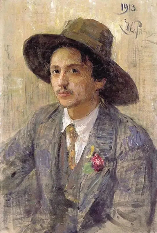 Ritratto del pittore Isaak Izrailevich Brodsky - Ilya Repin