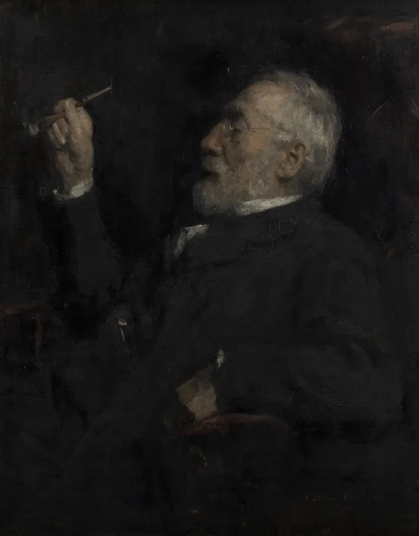 Portrait du peintre Jozef Israëls (1824-1911) - Isaac Israëls image 1 tableau peint à l’huile sur toile