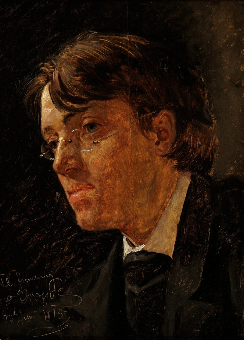 Ritratto del pittore norvegese Eilif Peterssen. - Peder Severin Krøyer