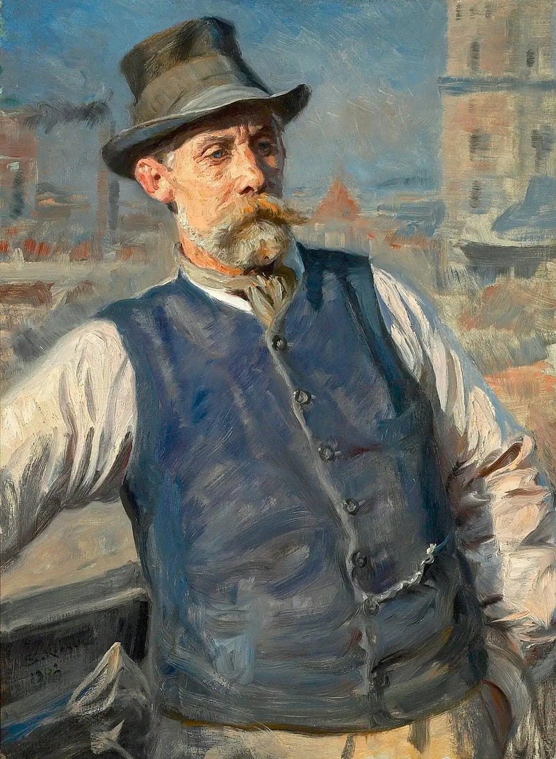 Ritratto del presidente dell'impresa di muratura Heinrich Krone. - Peder Severin Krøyer