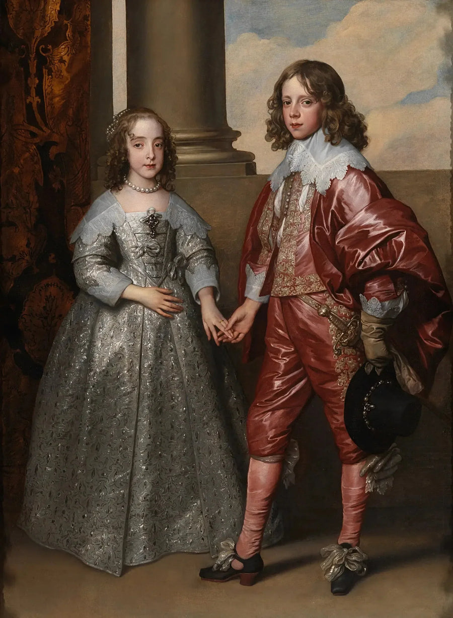 Ritratto del principe Guglielmo II d'Orange e della sua sposa Maria Enriqueta Stuart - Antoine van Dyck