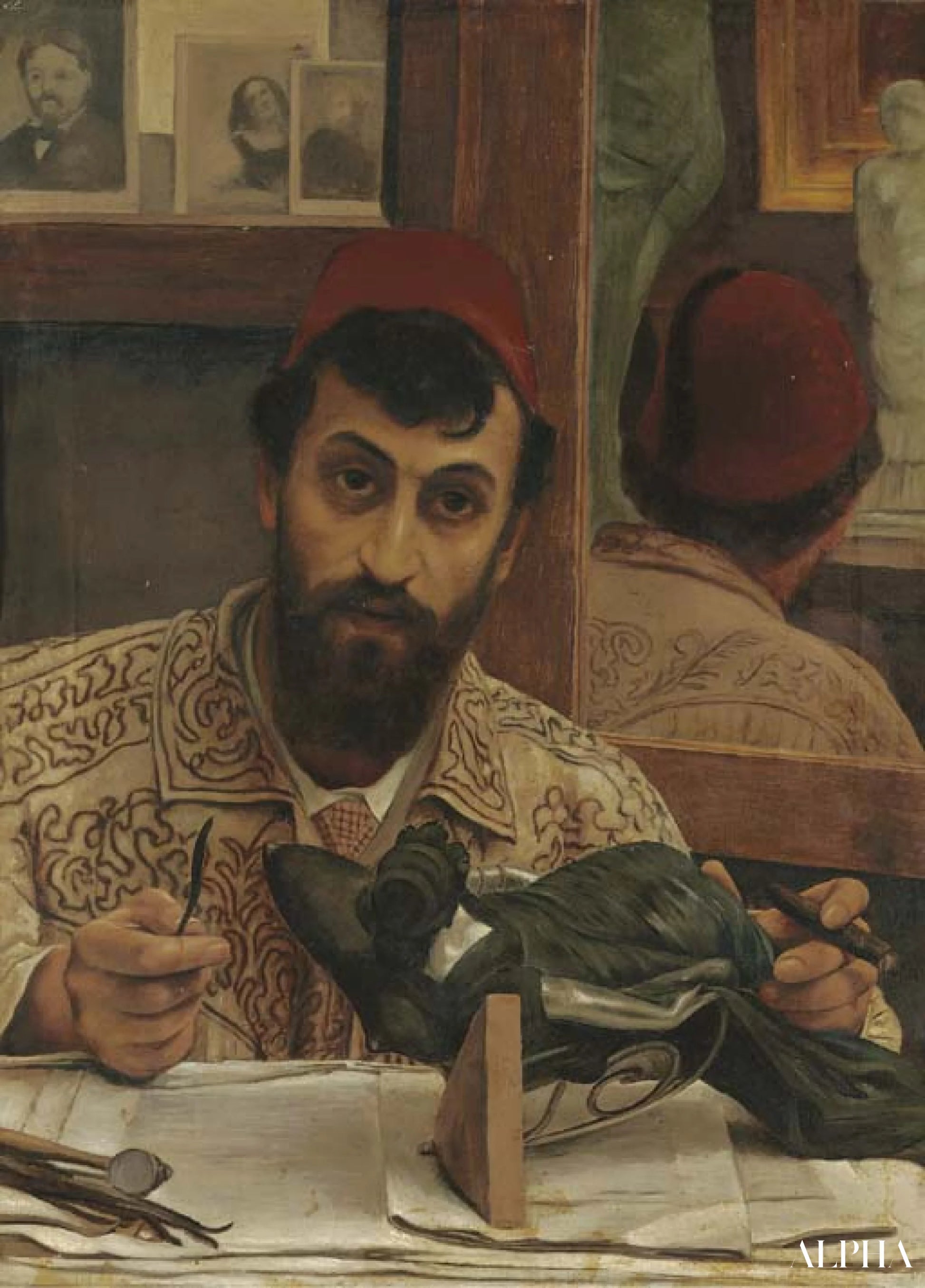 Ritratto del professor Giovanni Battista Amendola - Lawrence Alma-Tadema Riproduzioni di quadri a pittura a
