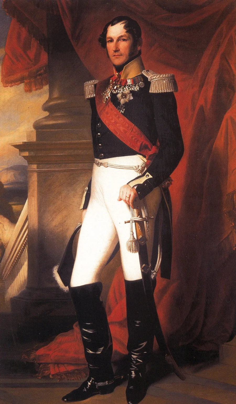 Ritratto del re Leopoldo I in uniforme - Franz Xaver Winterhalter