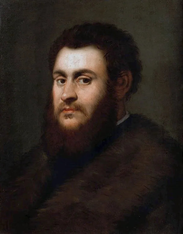 Ritratto del re Sigismondo II Augusto indossando un cappotto con pelliccia - Jacopo Tintoretto