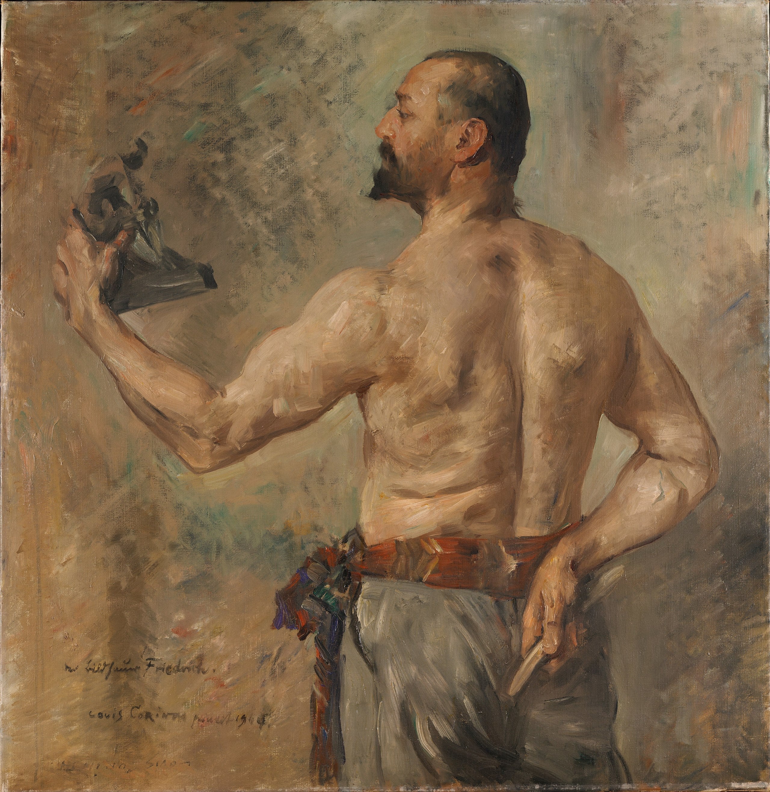 Portrait du sculpteur Friedrich - Lovis Corinth image 1 reproduction artisanale de tableau