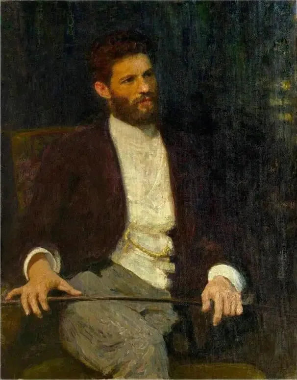 Ritratto dello scultore Mark Matveevich Antokolski. - Ilya Repin