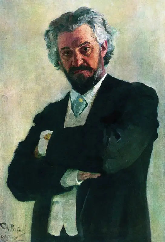 Ritratto del violoncellista Aleksander Valerianovich Wierzbiłłowicz - Ilya Repin