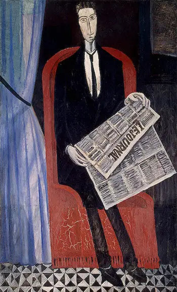 Ritratto di un uomo con il giornale (Chevalier X) - André Derain