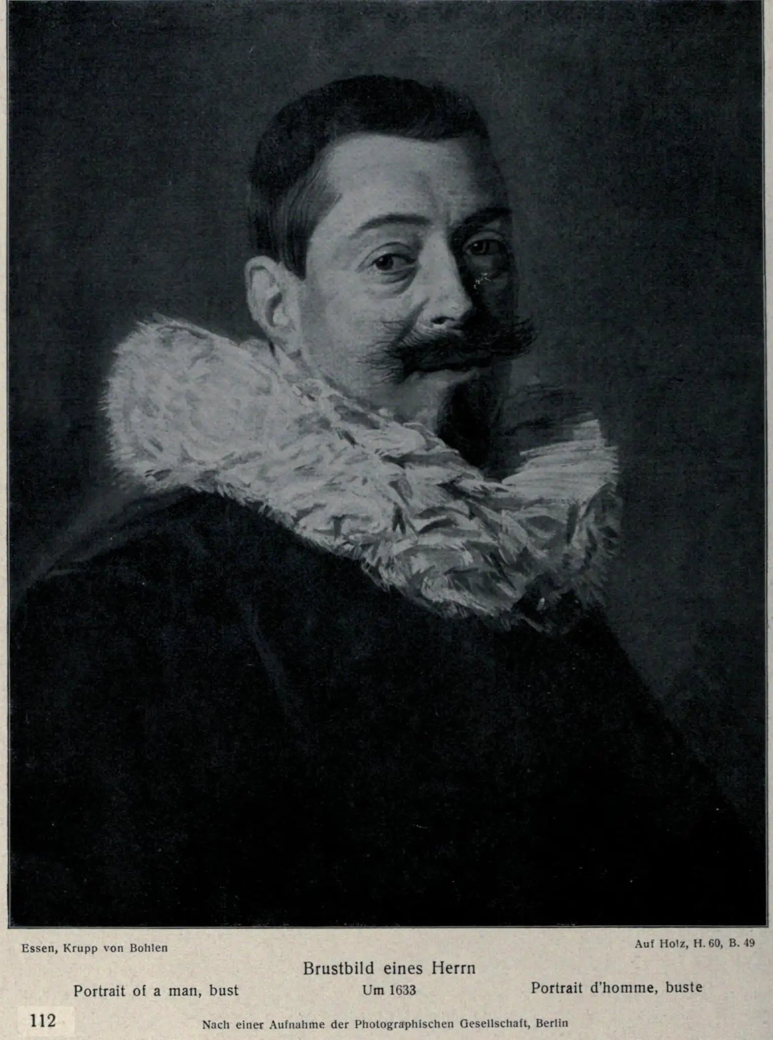 Portrait d’un homme avec une barbe et un col à collerette - Frans Hals - Alpha Reproduction