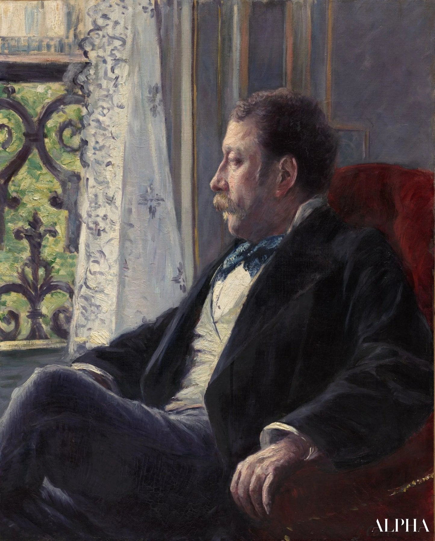 Ritratto di un uomo - Caillebotte - Riproduzioni di quadri e dipinti di alta gamma