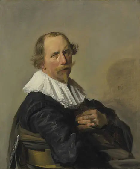 Ritratto di un uomo chinato sullo schienale di una sedia - Frans Hals