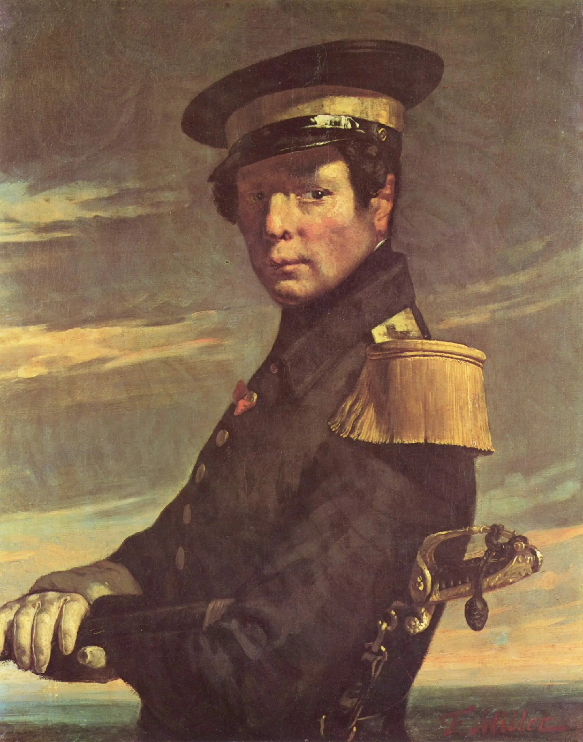 Portrait d’un officier de marine - Jean-François Millet - Alpha Reproduction