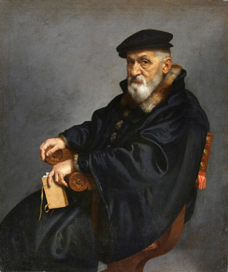 Ritratto di un vecchio uomo seduto - Giovanni Battista Moroni