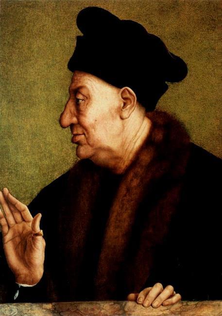 Ritratto di un vecchio uomo di profilo - Quentin Metsys