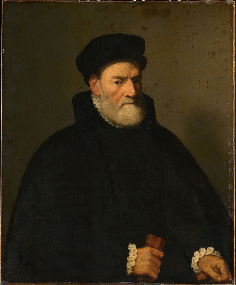 Ritratto di un vecchio uomo, probabilmente Vercellino Olivazzi, senatore di Bergamo - Giovanni Battista Moroni