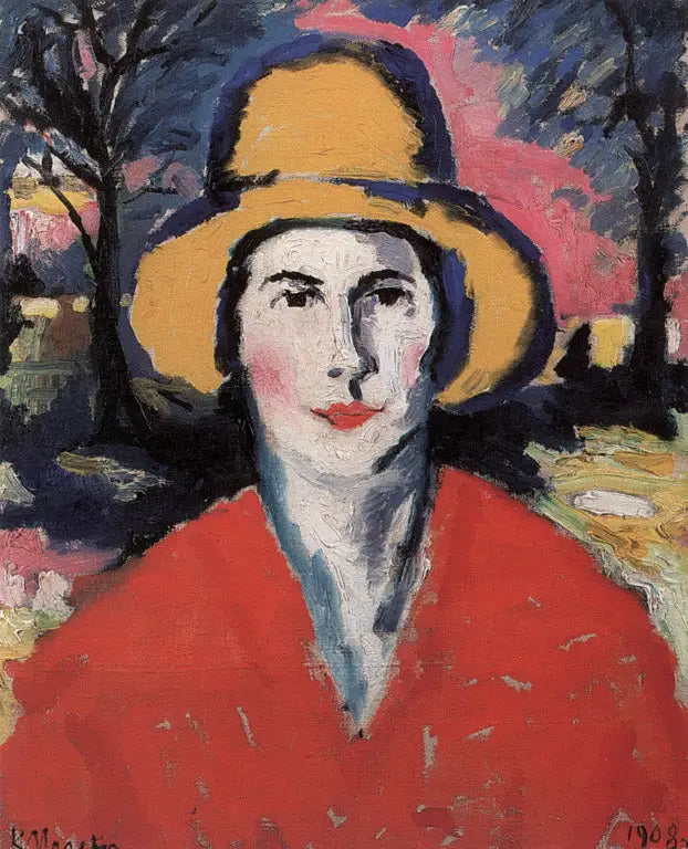 Ritratto di una donna con il cappello giallo - Kazimir Malevich