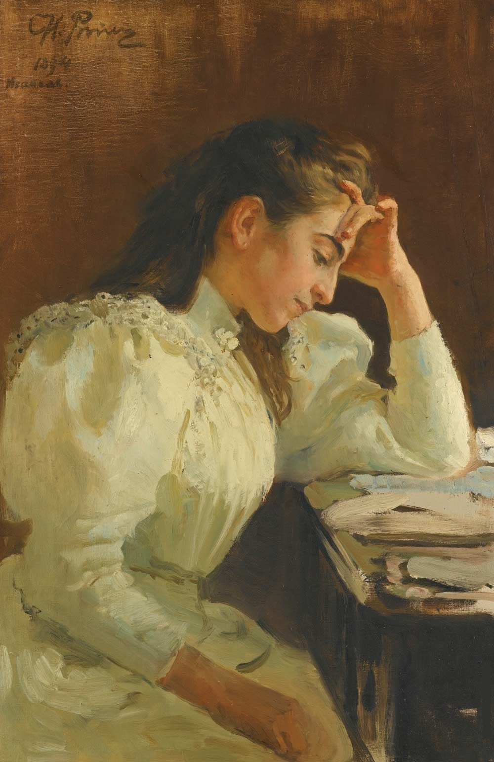 Portrait d’une femme napolitaine - Ilya Repin - Alpha Reproduction