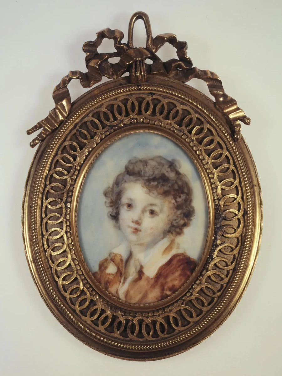 Ritratto in busto di un giovane ragazzo - Jean-Honoré Fragonard