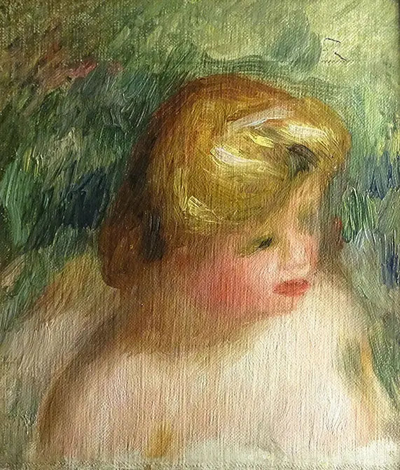 Ritratto a mezzo busto di una giovane donna - Pierre-Auguste Renoir