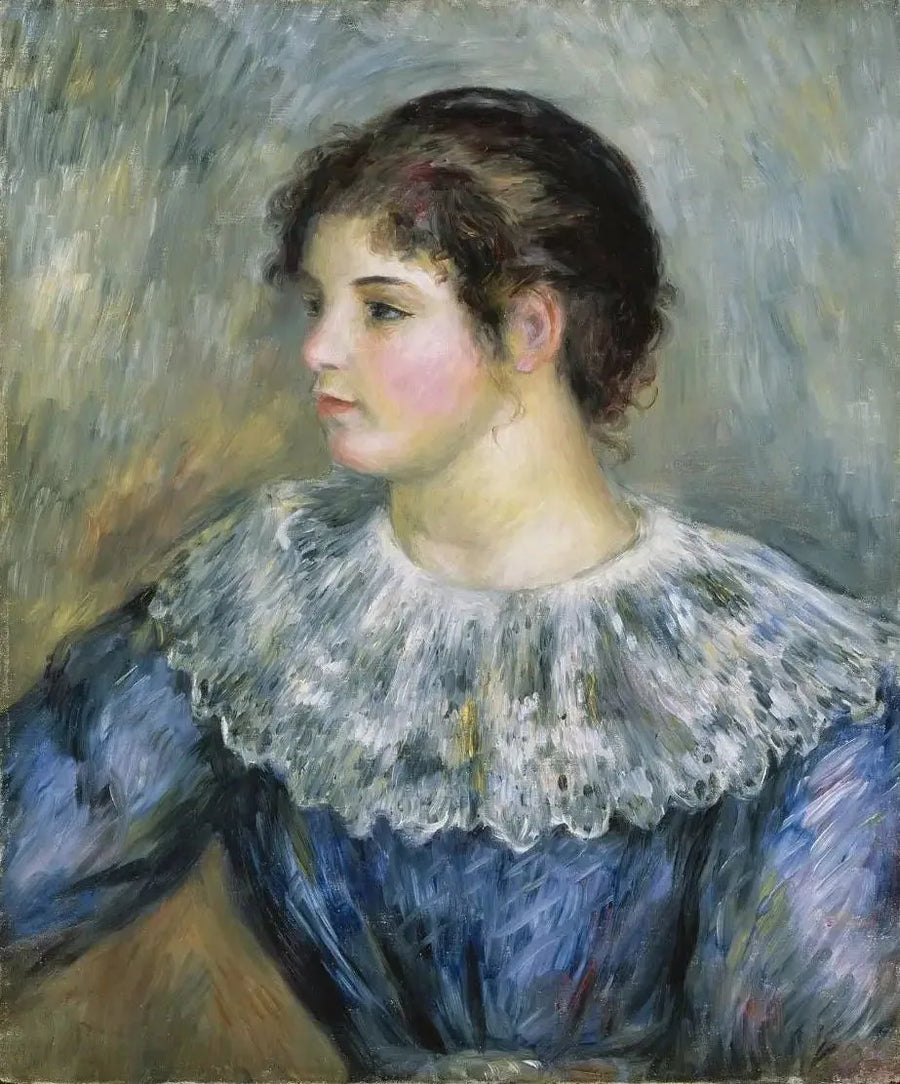 Ritratto a mezzo busto di giovane ragazza - Pierre-Auguste Renoir