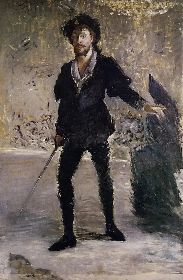Ritratto a figura intera di Faure in Amleto - Édouard Manet