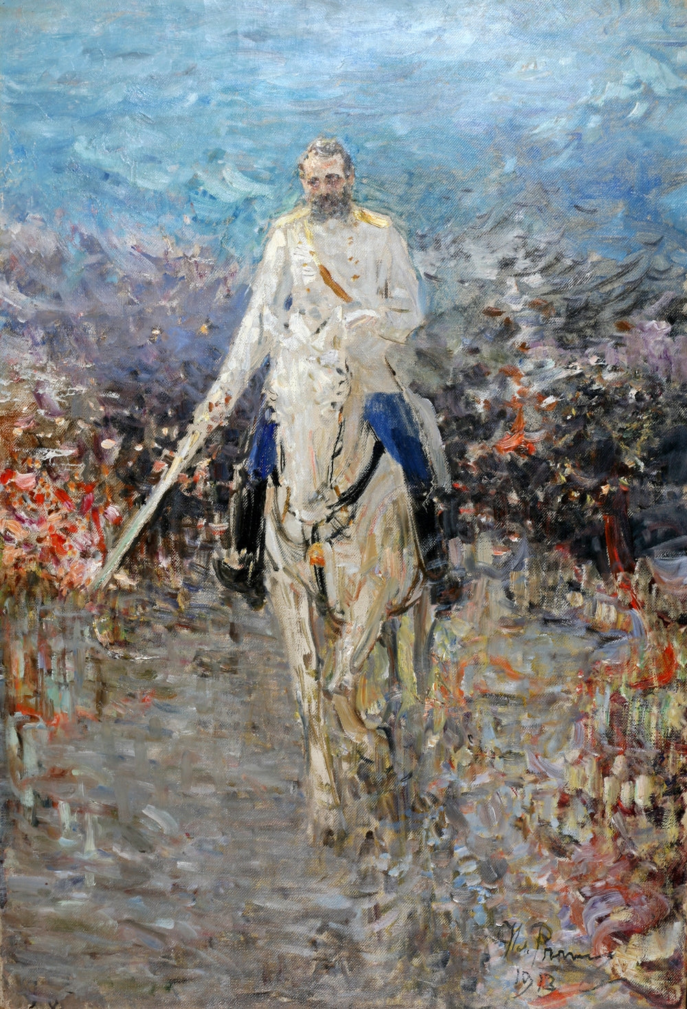 Portrait équestre d’Alexandre II - Ilya Repin - Alpha Reproduction